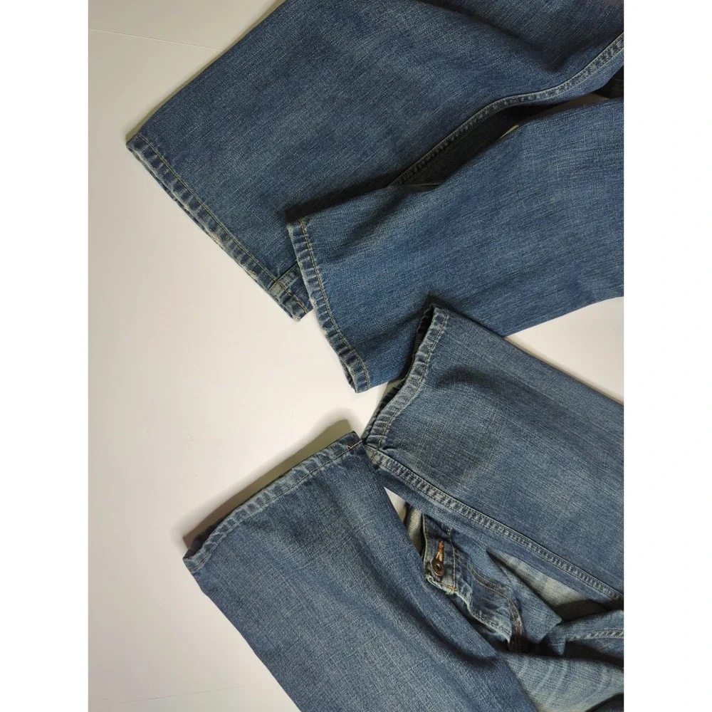 Lot of 2 Levis 514 Straight Leg Mens Jeans 34x34 Denim Medium Wash Fade Bundle